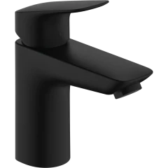 Смеситель для раковины со сливным клапаном Push-Open со сливным клапаном Push-Open, Hansgrohe Logis Hansgrohe, 71107670 цвет: черный
