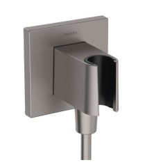 Шланговое подключение E с держателем для душа, FixFit E Hansgrohe, 26889340 цвет: серый