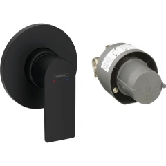 Смеситель для душа скрытого монтажа, в комплекте с монтажной частью, Rebris E Hansgrohe, 72658670 цвет: черный