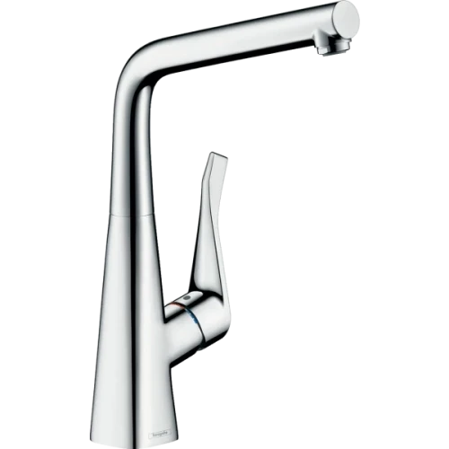 Купить купить смеситель для кухни, с вытяжным изливом, eco, metris m71 hansgrohe, 14782000 цвет: хром