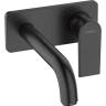Купить купить смеситель для раковины скрытого монтажа, настенный, vernis shape hansgrohe, 71578670 цвет: черный