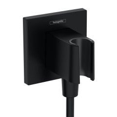 Шланговое подключение E с держателем для душа, FixFit E Hansgrohe, 26889670 цвет: черный