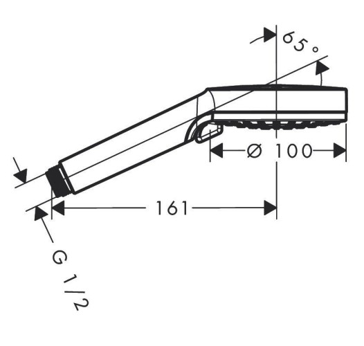 Купить купить ручной душ vario, crometta hansgrohe, 26332400 цвет: хром