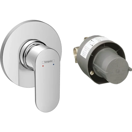 Купить купить смеситель для душа скрытого монтажа, в комплекте с монтажной частью, rebris s hansgrohe, 72648000 цвет: хром