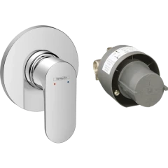 Смеситель для душа скрытого монтажа, в комплекте с монтажной частью, Rebris S Hansgrohe, 72648000 цвет: хром