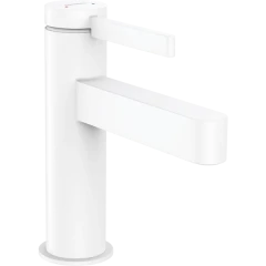 Смеситель для раковины со сливным клапаном Push-Open, Finoris Hansgrohe, 76010700 цвет: белый