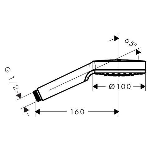 Купить купить ручной душ, crometta hansgrohe, 26331400 цвет: хром