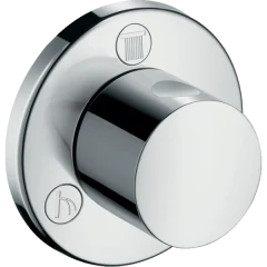 Переключатель потоков для душа Trio/Quattro на 3 потребителя, Trio Hansgrohe, 15932000 цвет: хром