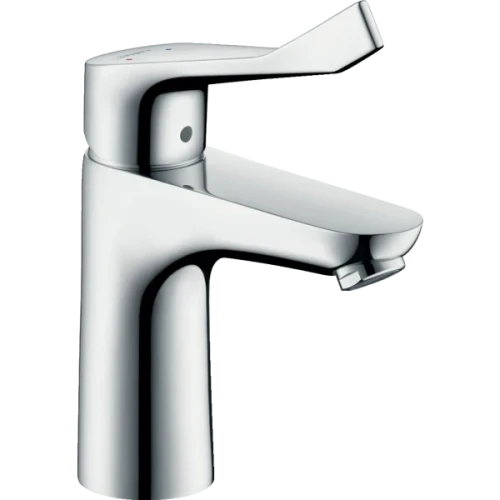 Купить купить смеситель для раковины без сливного гарнитура, с удлиненной рукояткой, focus hansgrohe, 31915000 цвет: хром