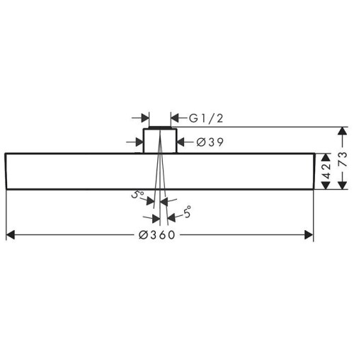 Купить купить верхний душ, rainfinity hansgrohe, 26231670 цвет: черный