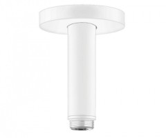 Душевой кронштейн S потолочный 100 мм, Rainfinity Hansgrohe, 27393700 цвет: белый