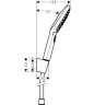 Купить купить душевой набор с держателем и шлангом 160см, raindance select e hansgrohe, 26720400 цвет: хром