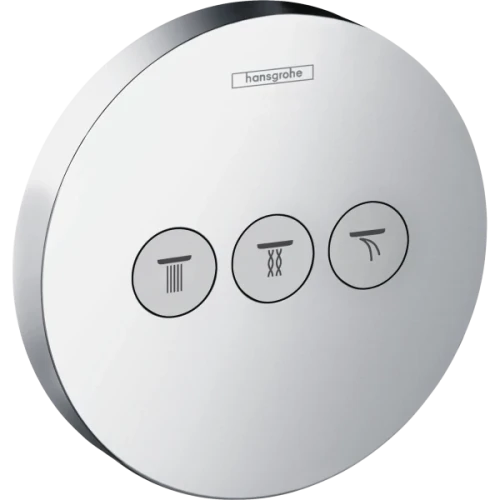 Купить купить переключатель потоков для душа на 3 потребителя, showerselect s hansgrohe, 15745000 цвет: хром