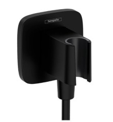 Шланговое подключение Q с держателем для душа, FixFit Q Hansgrohe, 26887670 цвет: черный