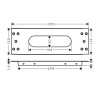 Купить купить монтажная пластина для монтажа на борт ванны, sbox hansgrohe, 28016000 цвет: