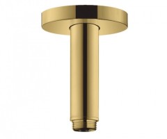 Душевой кронштейн S потолочный 100 мм, Rainfinity Hansgrohe, 27393990 цвет: золото