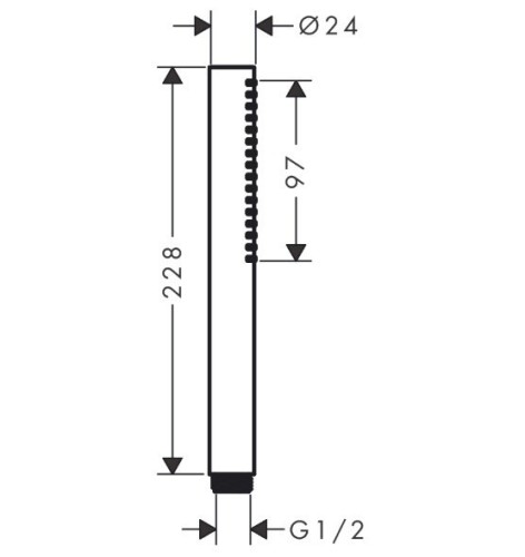 Купить купить ручной душ, pulsify s hansgrohe, 24125000 цвет: хром