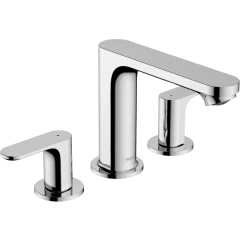 Смеситель для раковины на 3 отверстия со сливным гарнитуром, Rebris S Hansgrohe, 72530000 цвет: хром