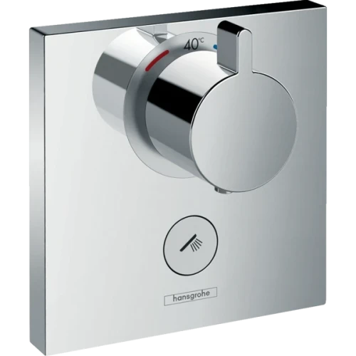 Купить купить термостатический смеситель для душа highflow скрытого монтажа на 1 потребителя, с клапаном для ручного душа, showerselect hansgrohe, 15761000 цвет: хром
