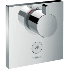 Термостатический смеситель для душа HighFlow скрытого монтажа на 1 потребителя, с клапаном для ручного душа, ShowerSelect Hansgrohe, 15761000 цвет: хром