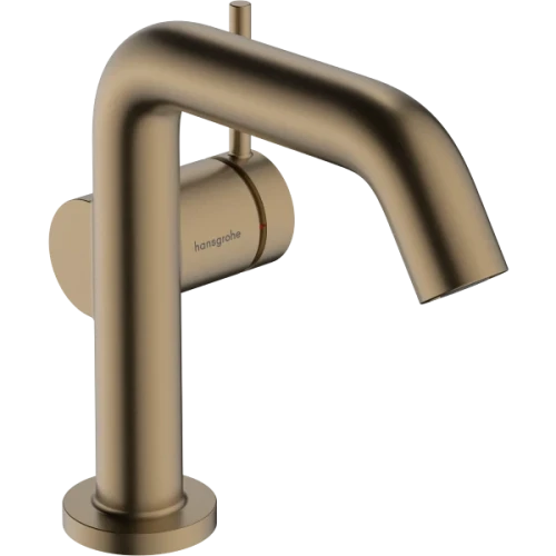 Купить купить смеситель для раковины fine coolstart, ecosmart+, с донным клапаном push-open, tecturis s hansgrohe, 73320140 цвет: бронза