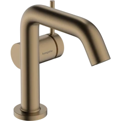 Смеситель для раковины Fine CoolStart, EcoSmart+, с донным клапаном Push-Open, Tecturis S Hansgrohe, 73320140 цвет: бронза