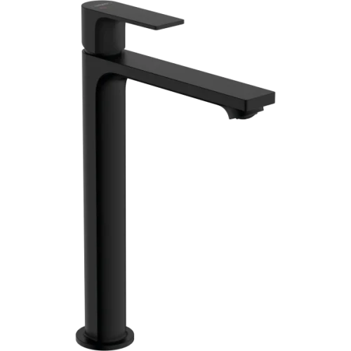 Купить купить смеситель для раковины coolstart со сливным гарнитуром, rebris e hansgrohe, 72581670 цвет: черный