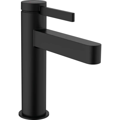 Купить купить смеситель для раковины со сливным клапаном push-open, finoris hansgrohe, 76023670 цвет: черный