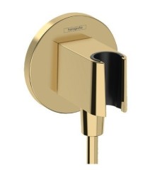 Шланговое подключение S с держателем для душа, FixFit S Hansgrohe, 26888990 цвет: золото