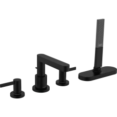 Смеситель для ванны на 4 отверстия, Finoris Hansgrohe, 76444670 цвет: черный