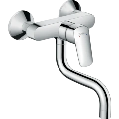 Смеситель для кухни, настенный внешнего монтажа, Logis M31 Hansgrohe, 71836000 цвет: хром