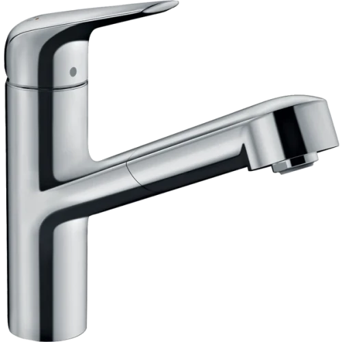 Купить купить смеситель для кухни, с вытяжным изливом, focus m42 hansgrohe, 71829000 цвет: хром