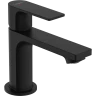 Купить купить смеситель для раковины coolstart со сливным гарнитуром, rebris e hansgrohe, 72587670 цвет: черный