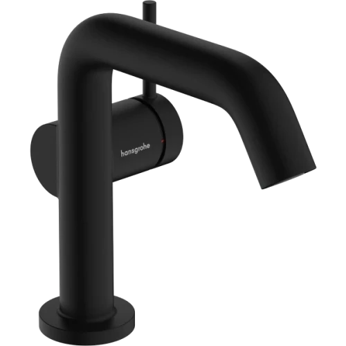 Купить купить смеситель для раковины fine coolstart, ecosmart+, с донным клапаном push-open, tecturis s hansgrohe, 73320670 цвет: черный