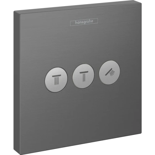 Купить купить переключатель потоков для душа на 3 потребителя, showerselect hansgrohe, 15764340 цвет: черный