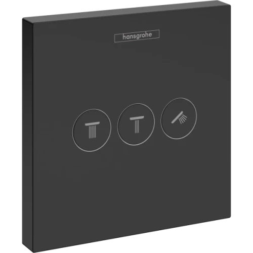 Купить купить переключатель потоков для душа на 3 потребителя, showerselect hansgrohe, 15764670 цвет: черный
