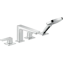 Смеситель для ванны на 4 отверстия, Metropol Hansgrohe, 32553000 цвет: хром