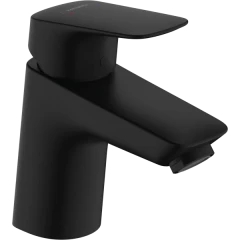 Смеситель для раковины со сливным клапаном Push-Open, Hansgrohe Logis Hansgrohe, 71077670 цвет: черный