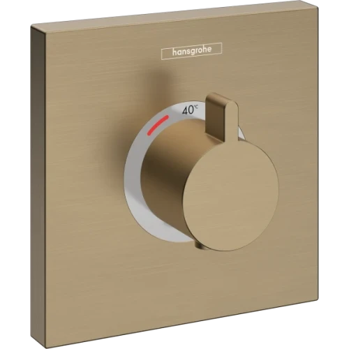 Купить купить термостатический смеситель для душа highflow скрытого монтажа, showerselect hansgrohe, 15760140 цвет: бронза