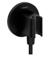 Шланговое подключение S с держателем для душа, FixFit S Hansgrohe, 26888670 цвет: черный