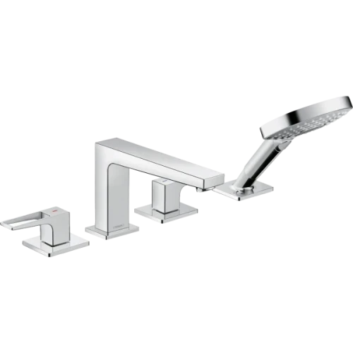 Купить купить смеситель для ванны на 4 отверстия, metropol hansgrohe, 74552000 цвет: хром