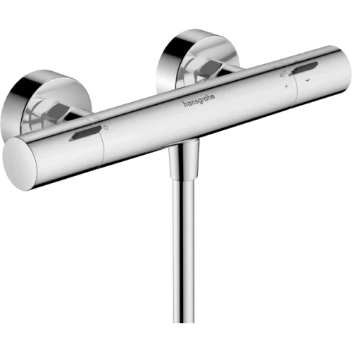 Купить купить смеситель для душа с термостатом fine с ограничителем температуры, ecostat hansgrohe, 13323000 цвет: хром