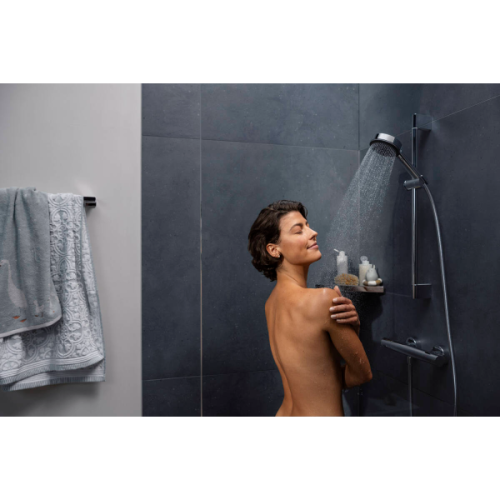 Купить купить смеситель для душа с термостатом fine с ограничителем температуры, ecostat hansgrohe, 13323000 цвет: хром