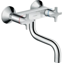 Смеситель для кухни, настенный внешнего монтажа, двухвентильный, Logis M32 Hansgrohe, 71287000 цвет: хром