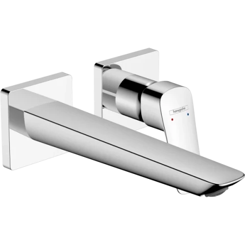 Купить купить смеситель для раковины fine скрытого монтажа, настенный, logis hansgrohe, 71256000 цвет: хром