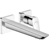 Купить купить смеситель для раковины fine скрытого монтажа, настенный, logis hansgrohe, 71256000 цвет: хром