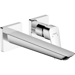 Смеситель для раковины Fine скрытого монтажа, настенный, Logis Hansgrohe, 71256000 цвет: хром