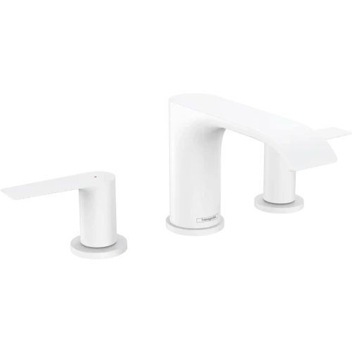 Купить купить смеситель для раковины на 3 отверстия со сливным гарнитуром, vivenis hansgrohe, 75033700 цвет: белый