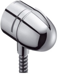 Шланговое подключение Stop с запорным вентилем, FixFit Hansgrohe, 27452000 цвет: хром