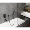 Купить купить смеситель для ванны скрытого монтажа, vernis blend hansgrohe, 71449670 цвет: черный